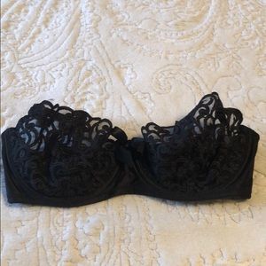Victoria’s Secret Black lace balconette bra 34D